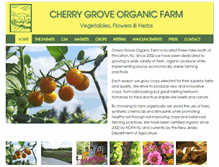 Tablet Screenshot of cherrygroveorganic.com